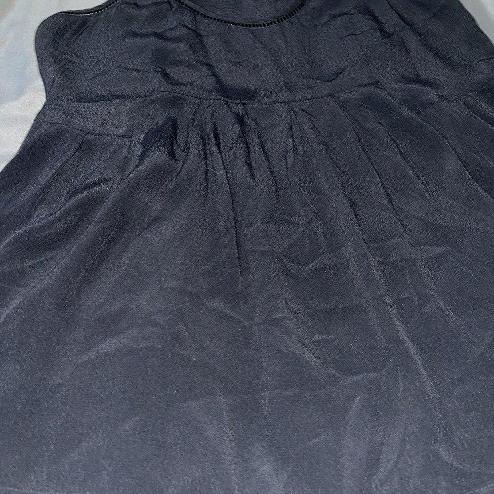 Madewell Women's Size Medium Lightweight Black Racer Back Spaghetti Strap Tank - Picture 6 of 12